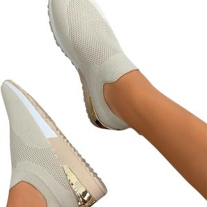 Woman Outdoor Mesh Solid Color Sport Shoe Running Breathable